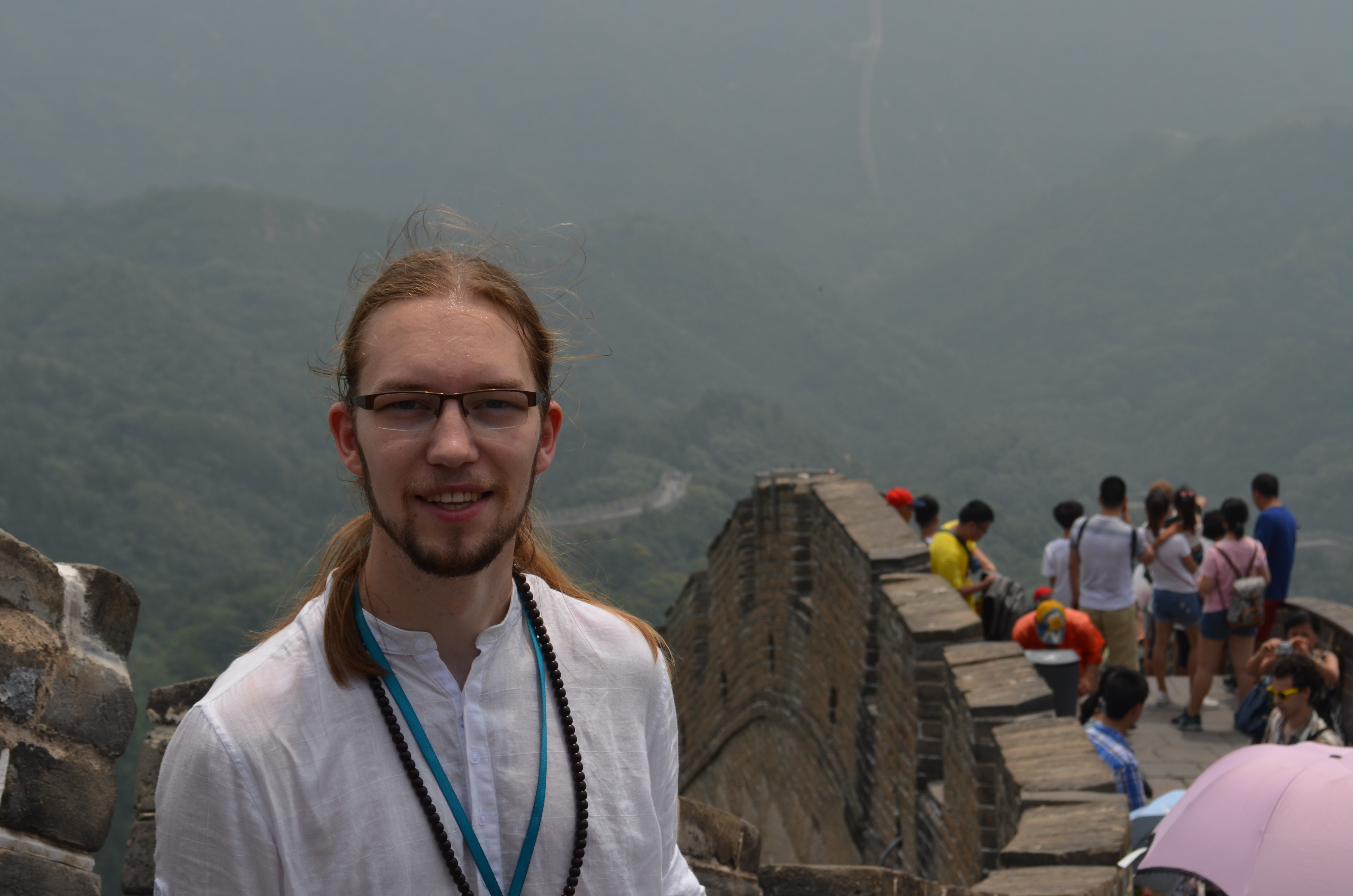Ich und die Mauer. Ja, jetzt war ich wirklich in China.